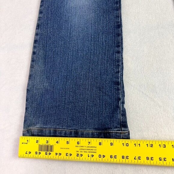 Jordache Jeans Women 15/16 Lace Up Y2K 90 Low Rise Denim Corset Bootcut Vintage - Picture 5 of 12